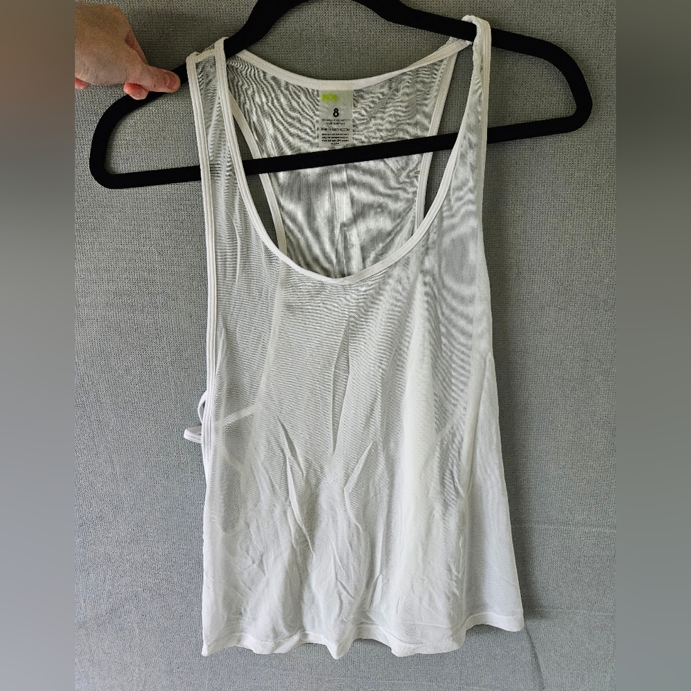 Popflex active white mesh tank